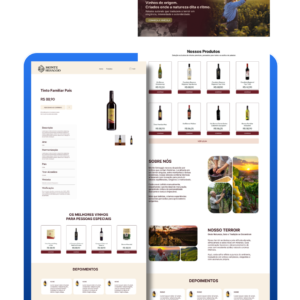 Layout Loja Virtual Vinhos